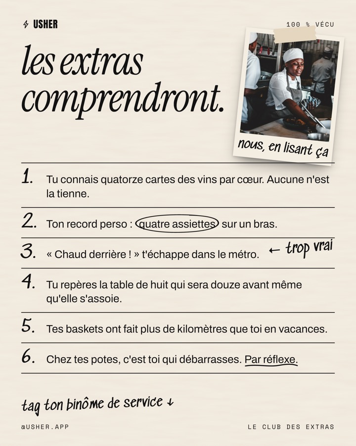 Les extras comprendront